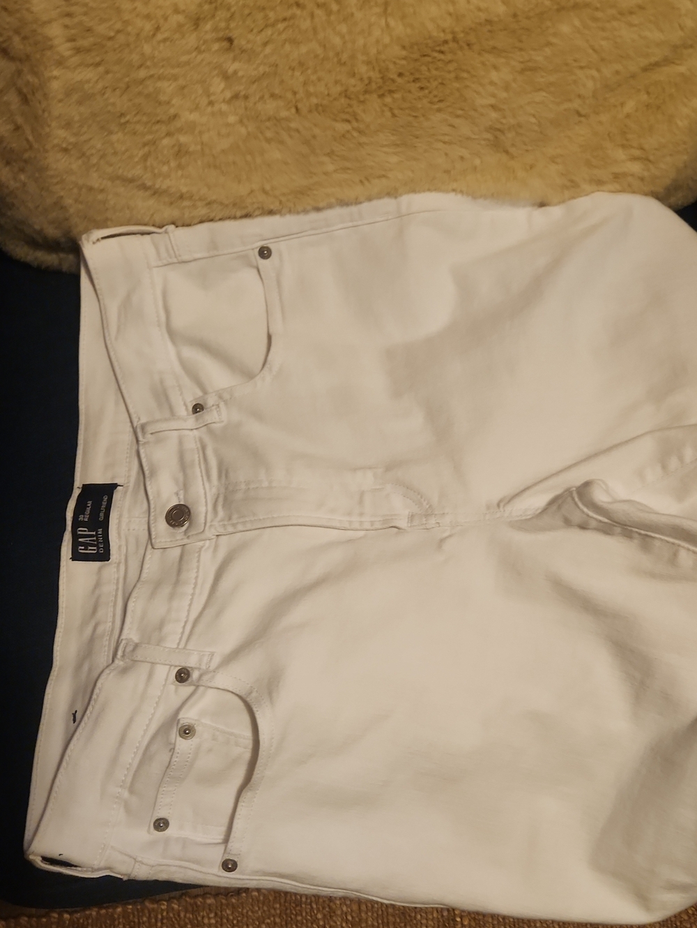 GAP White Girlfriend Denim Jeans
